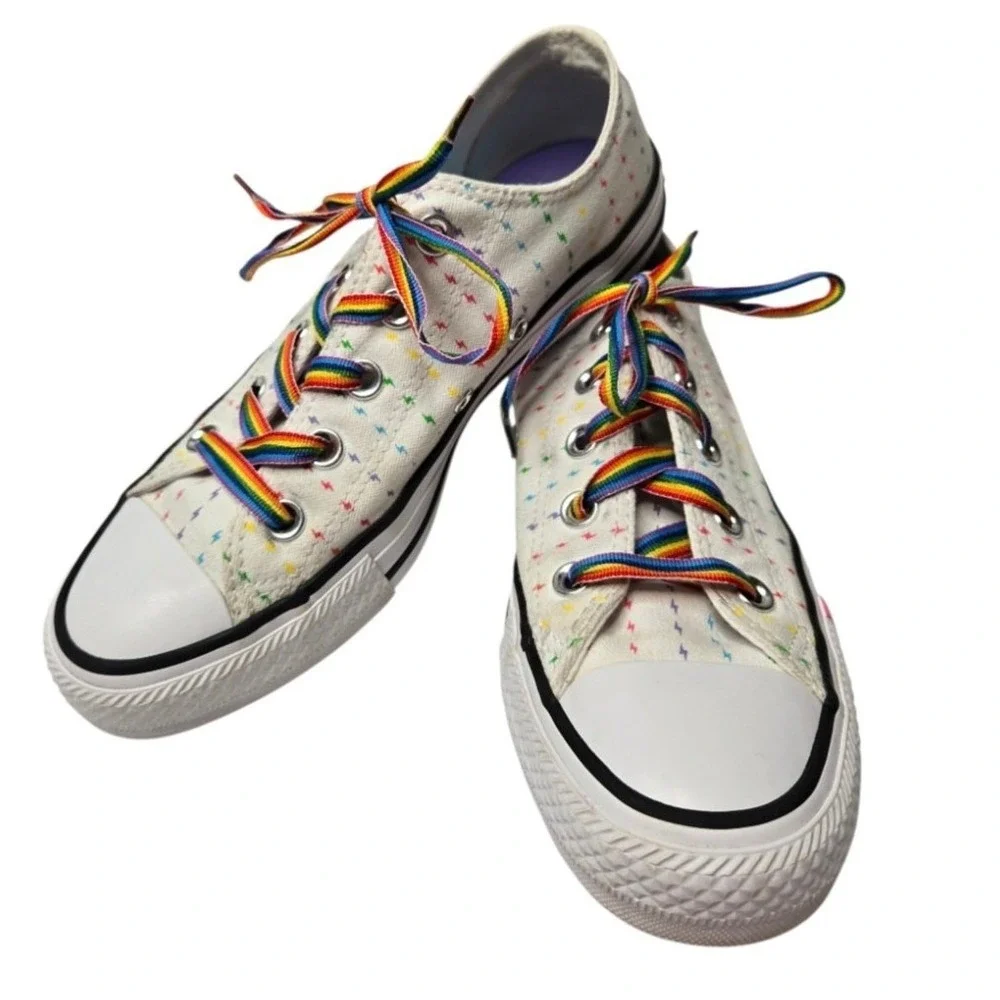 Converse Chuck Taylor All Star Ox Pride Pattern Rainbow Low Top Sneakers W6 M4